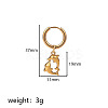 304 Stainless Steel Hoop Dangle Earrings WG37D9E-03-1