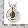 Natural Tiger Eye Pendants G-A226-02P-02-3