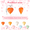 Acrylic Heart Pendants PALLOY-PH01691-2