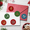 CRASPIRE Christmas Theme 6Pcs  Brass Wax Seal Stamp Head AJEW-CP0001-87B-4