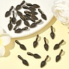 Tibetan Style Alloy Glue-on Flat Pad Bails TIBEP-Q064-183AB-NR-5