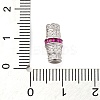 925 Sterling Silver Micro Pave Cubic Zirconia Screw Clasps STER-U005-03P-03-3