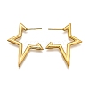 Ion Plating(IP) 304 Stainless Steel Stud Earrings for Women STAS-D084-25G-2