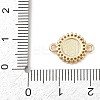 Brass Pave Clear Cubic Zirconia Religion Flat Round with Saint Connector Charms KK-L255-09G-01-3