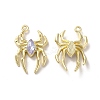 Glass Spider Pendant PALLOY-K001-067G-04-1