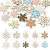 20Pcs 10 Colors Christmas Style Alloy Enamel Pendants ENAM-YW0004-39-1