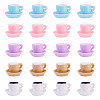 30Pcs 5 Colors Opaque Resin Cabochons CRES-TA0001-60-1