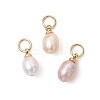 Natural Cultured Freshwater Pearl Pendants PALLOY-JF05172-01-1