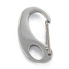 Non-Tarnish 304 Stainless Steel Push Gate Snap Keychain Clasp Findings STAS-C024-10P-2