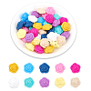 CHGCRAFT 40Pcs 10 Colors Food Grade Eco-Friendly Silicone Beads SIL-CA0001-46-1