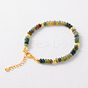 Simple Design Natural African Turquoise(Jasper) Beaded Bracelets for Women JH7309-8-1