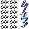 2Pcs 2 Style Polyester Ribbon Card Holder Lanyard DIY-GF0008-32-1