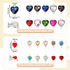 20Pcs 20 Styles Glass Connector Charms KK-GA0001-63-2