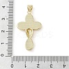 Brass Micro Pave Clear Cubic Zirconia Pendants KK-Q813-16B-G-3