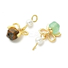 Natural Mixed Stone Pendants PALLOY-JF05642-2