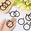 30Pcs Iron Curtain Rings with Eyelet IFIN-SP0001-16B-3