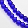 Baking Paint Transparent Glass Bead Strands GLAA-S031-6mm-09-3