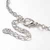 Fashion Tibetan Style Alloy Infinity Anklets AJEW-AN00071-03-4