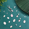 DIY Blank Oval Pendant Making Kits DIY-PH0021-47-5
