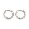 Brass Huggie Hoop Earrings KK-CBA8324-18D-P-5