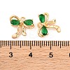 Brass Micro Pave Cubic Zirconia Charms KK-S389-03G-02-3