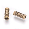 Tibetan Style Alloy Tube Beads LS-MLF0843Y-NF-2
