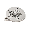 Non-Tarnish 201 Stainless Steel Pendants X-STAS-E015-04P-3