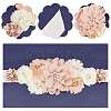 Chiffon Flower Chain Belt with Alloy Rhinestone AJEW-WH0248-43-4