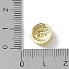 Rack Plating Brass Micro Pave Clear Cubic Zirconia Beads KK-A220-07G-3