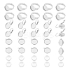 DIY Blank Dome Earring Ring Pendant Making Kit DIY-UN0005-03-1