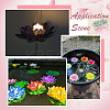 Artificial EVA Foam Lotus Leaf & Flower AJEW-SP0003-26E-7