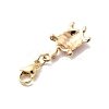 Alloy Enamel Turtle Pendant Decorations HJEW-JM04323-5