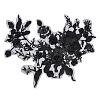 3D Flower Organgza Polyester Embroidery Ornament Accessories DIY-WH0297-20B-1