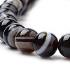 Natural Striped Agate/Banded Agate Beads Strands G-S259-04A-6mm-3