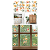 4Pcs 4 Styles Flower and Angel PVC Waterproof Decorative Stickers DIY-WH0657-049-9