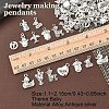 60Pcs 10 Styles Tibetan Style Alloy Pendants FIND-YW0006-48-1