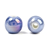 Glazed Porcelain Round Beads PORC-S490-8mm-09-3