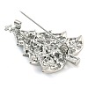 Christmas Theme Alloy Colorful Rhinestone Brooches JEWB-S022-02C-P-2
