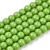 Opaque Solid Color Glass Beads Strands GLAA-T032-P4mm-06-1