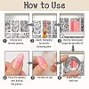Plastic Nail Art Image Templates AJEW-UN0002-49E-3