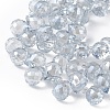 Transparent Electroplate Glass Beads Strands EGLA-F152B-PL04-3