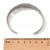 Religion 201 Stainless Steel Cuff Bangles for Women LS-BJEW-F507-02P-3