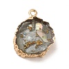 Transparent Resin Pendants CRES-F022-03D-3