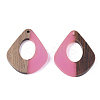 Resin & Walnut Wood Pendants RESI-S358-06G-2