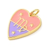 Brass Enamel Pendants KK-Z077-01G-09-2