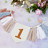 Bohemian Cotton Braided Tassel Banners AJEW-WH0752-049A-3