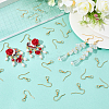 100Pcs 304 Stainless Steel Earring Hooks STAS-SC0010-42G-3