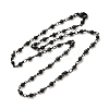 304 Stainless Steel Ball Link Chain Necklaces NJEW-L173-023EB-2