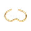 Ion Plating(IP) 304 Stainless Steel Open Cuff Ring for Women RJEW-C097-03G-2