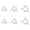 6Pcs 3 Styles 304 Stainless Steel Spring Ring Clasps FIND-UN0061-27-1